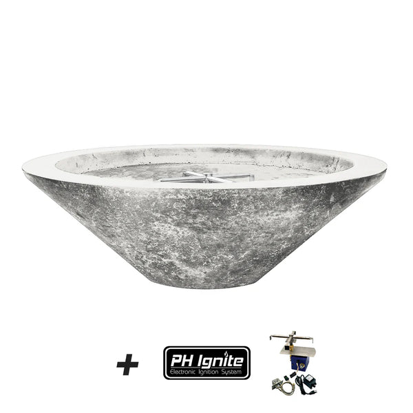 Prism Hardscapes Embarcadero Concrete Gas Fire Pit