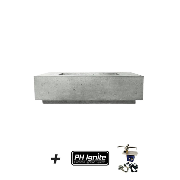Prism Hardscapes Tavola 66 Slim Concrete Gas Fire Pit