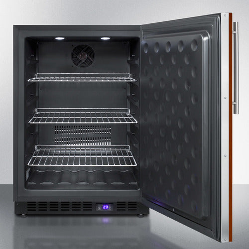 Summit 24 Inch Outdoor Freezer with Panel Ready Solid Door