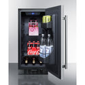 Summit 15 Inch Outdoor Refrigerator with Solid Door and Lock