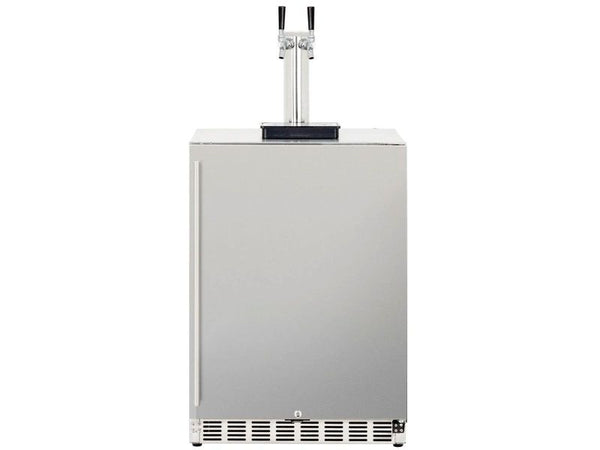 American Made Grills 24 Inch Outdoor Kegerator with Solid Door and Lock