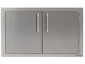 Alfresco 30 Inch Double Access Doors-Signal Grey