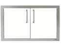 Alfresco 30 Inch Double Access Doors-White Gloss