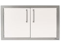 Alfresco 30 Inch Double Access Doors-signal white