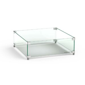 Square glass wind guard