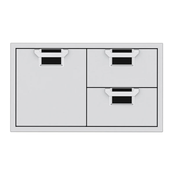 Aspire by Hestan 36 Inch Double Drawer and Storage Door Combo