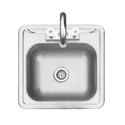 TrueFlame 15x15 Inch Drop-in Sink
