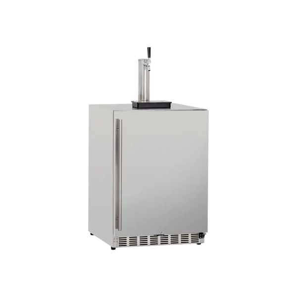 TrueFlame 24 Inch Outdoor Kegerator with Solid Door and Lock