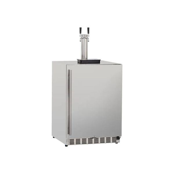 TrueFlame 24 Inch Outdoor Kegerator with Solid Door and Lock