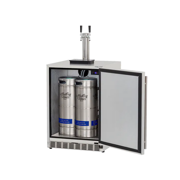 TrueFlame 24 Inch Outdoor Kegerator with Solid Door and Lock