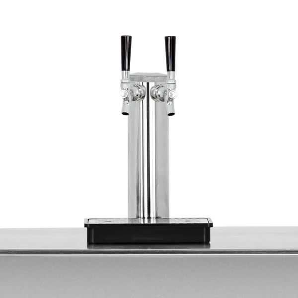 TrueFlame 24 Inch Outdoor Kegerator with Solid Door and Lock