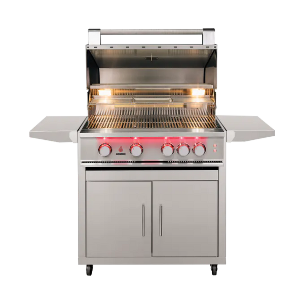 TrueFlame 32" 4 Burner Gas Grill with Cart