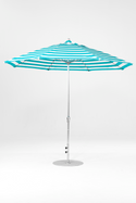 864FMC-011 Turquoise Stripe-Brushed Silver