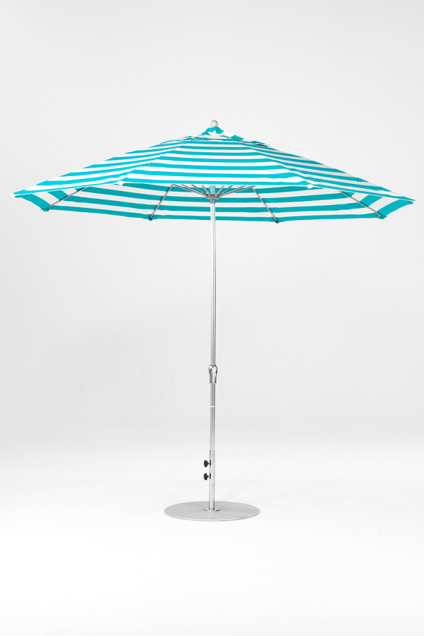 864FMC-011 Turquoise Stripe-Brushed Silver