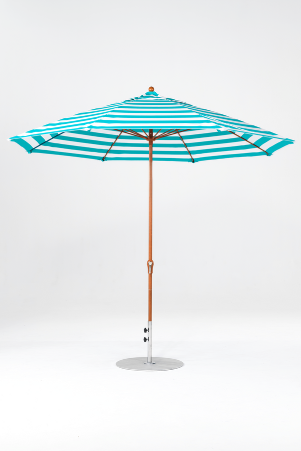 864FMC-011 Turquoise Stripe-Golden Oak