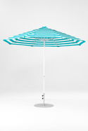 864FMC-011 Turquoise Stripe-Alpine White