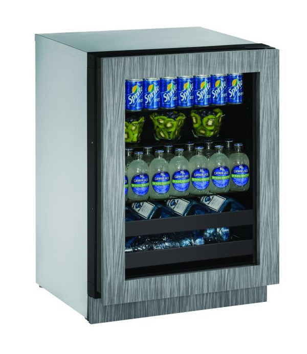 U-Line Beverage Center 24" Reversible Hinge Integrated Frame 115v