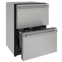 U-Line Refrigerator Drawers 24" Stainless Solid 115v