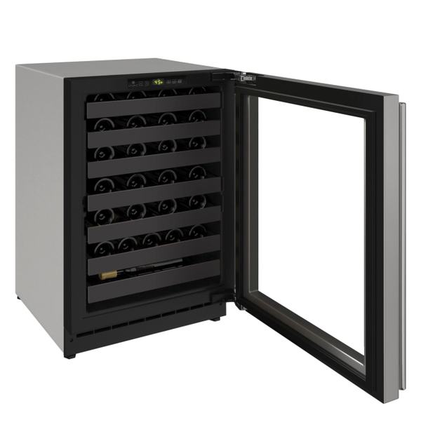 U-Line Wine Captain 24" Reversible Hinge Stainless Frame 115v