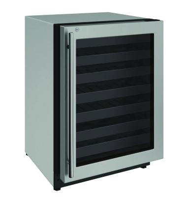U-Line Wine Captain 24" Lock Reversible Hinge Stainless Frame 115v