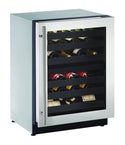 U-Line Wine Captain 24" Dual Zone Reversible Hinge Stainless Frame 115v