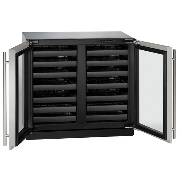 U-Line Wine Captain 36" Dual Zone Stainless Frame 115v