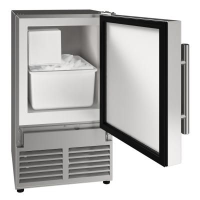 U-Line Ice Maker 14" Reversible Hinge Stainless Solid 115v