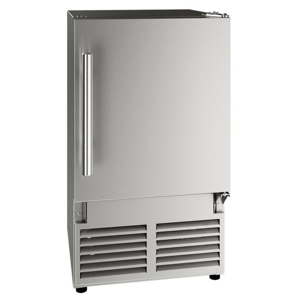 U-Line Ice Maker 14" Reversible Hinge Stainless Solid 115v