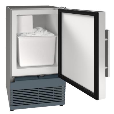 U-Line Ice Maker 15" Reversible Hinge Stainless Solid 115v