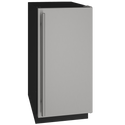 U-Line Nugget Ice 15” Reversible Hinge Stainless Solid 115v
