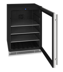 U-Line Wine Refrigerator 24" Reversible Hinge Stainless Frame 230v