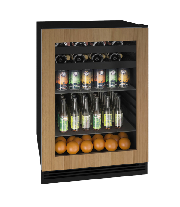 U-Line Beverage Center 24" Reversible Hinge Integrated Frame 115v
