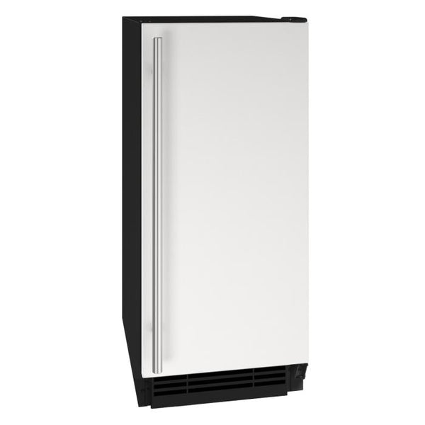 U-Line Clear Ice Machine 15" Reversible Hinge White Solid 115v