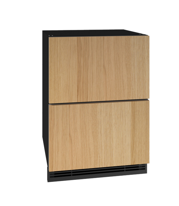 U-Line Refrigerator Drawers 24" Integrated Solid 115v