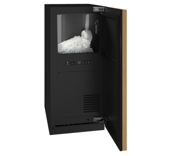 U-Line Nugget Ice 15” Reversible Hinge Integrated Solid 115v