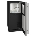 U-Line Nugget Ice 15” Reversible Hinge Stainless Solid 115v