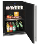 U-Line Solid Refrigerator 24" Reversible Hinge Stainless Solid 115v
