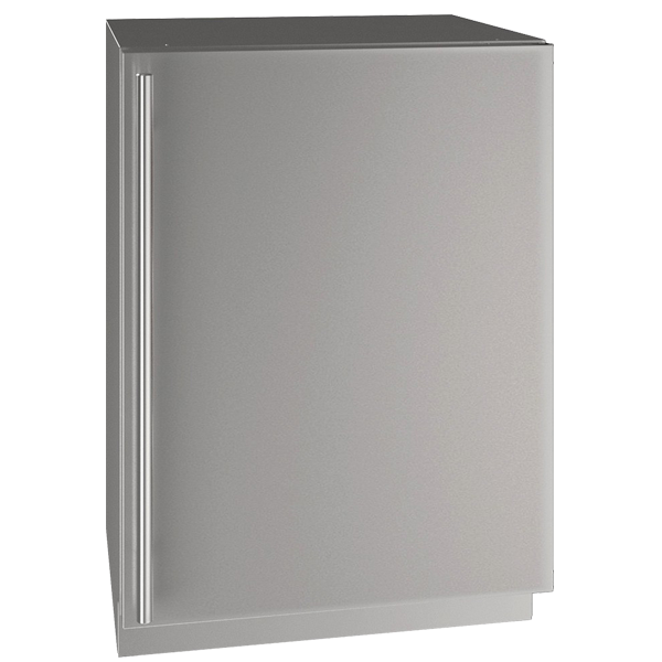 U-Line Solid Refrigerator 24" Reversible Hinge Stainless Solid 115v