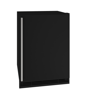 U-Line Combo Frost Free 24" Reversible Hinge Black Solid 115v