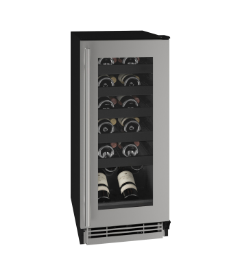 U-Line Wine Captain 15" Reversible Hinge Stainless Frame 115v