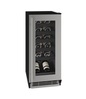 U-Line Wine Captain 15" Reversible Hinge Stainless Frame 115v