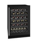 U-Line Wine Captain 24" Reversible Hinge Black Frame 115v