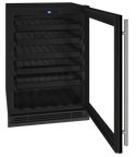 U-Line Wine Captain 24" Reversible Hinge Black Frame 115v
