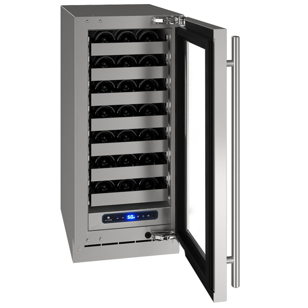 U-Line Wine Captain 15" Reversible Hinge Stainless Frame 115v