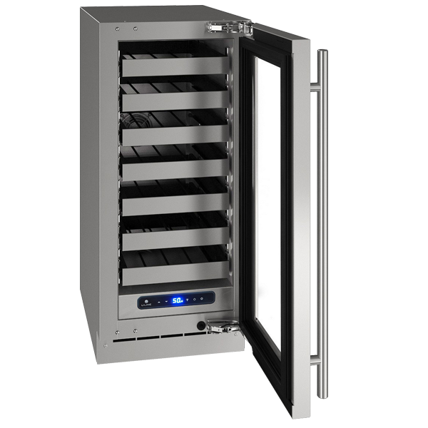 U-Line Wine Captain 15" Reversible Hinge Stainless Frame 115v