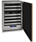 U-Line 24 Inch Indoor Wine Cooler with Panel Ready Solid Door