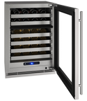 U-Line 24 Inch Indoor Wine Cooler with Glass Door