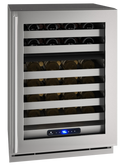 U-Line 24 Inch Indoor Wine Cooler with Glass Door