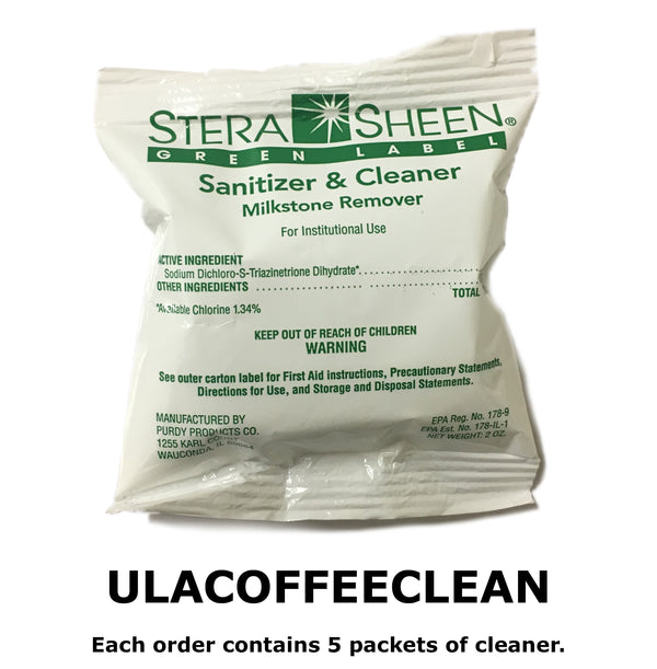 U-Line Coffee Dispenser Cleaner 1 Box Of 5 Packets