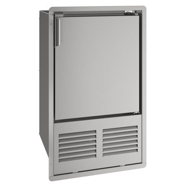 U-Line 14 Inch Outdoor Ice Maker with Solid Door